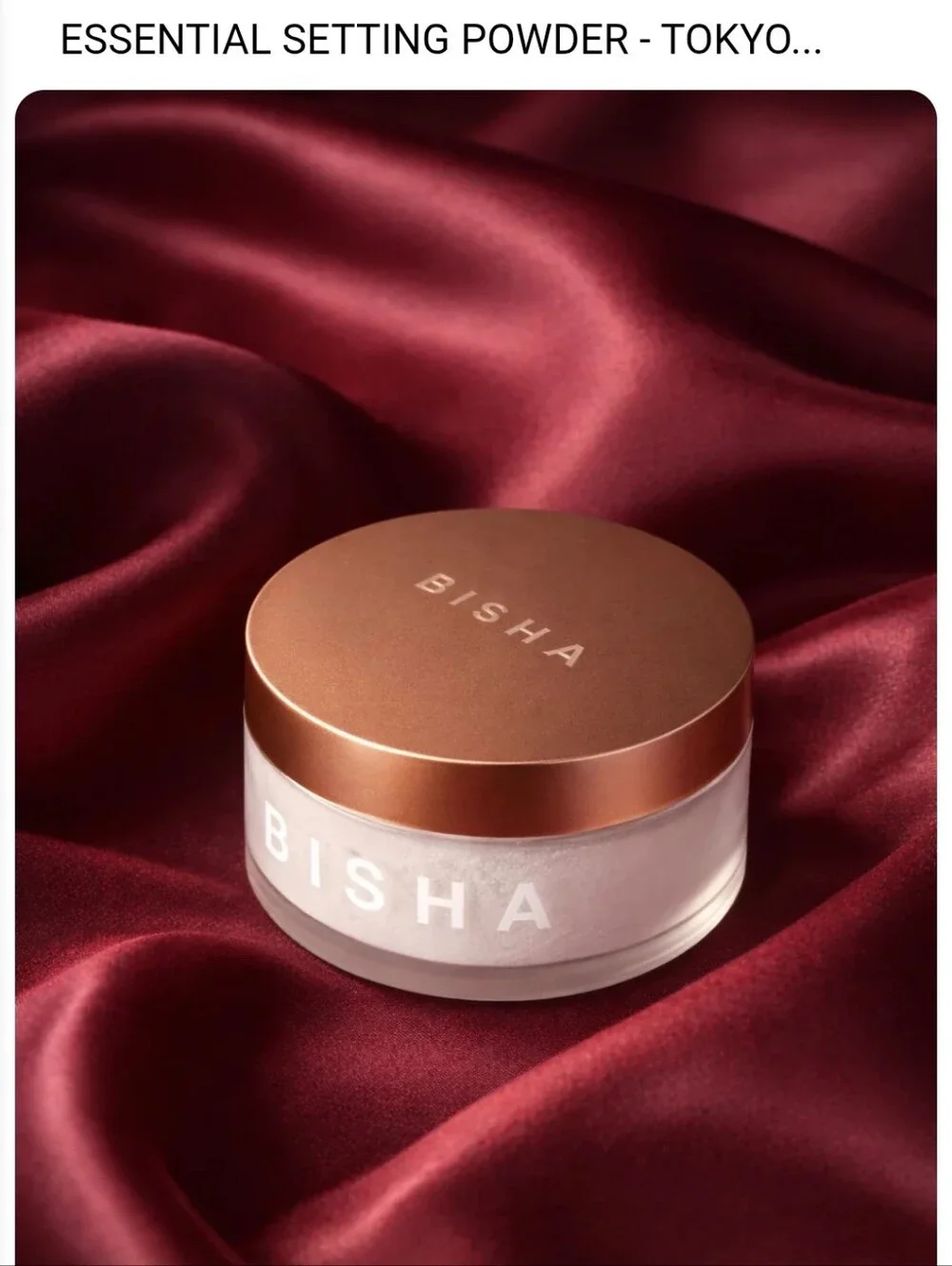 BISHA The Essential Setting Powder Tokyo Translucent NEW MSRP $40